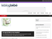 Tablet Screenshot of leblogbebe.com